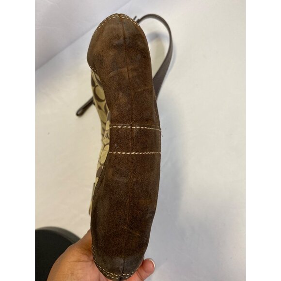 Coach Signature C Hobo Bag With Leather Trim & Adjustable Strap - Picture 3 of 10